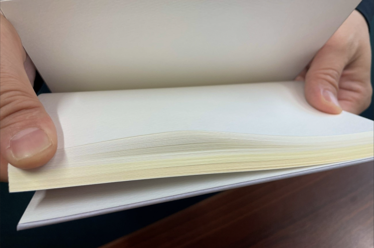 用不同颜色和质地的纸张制成的笔记本