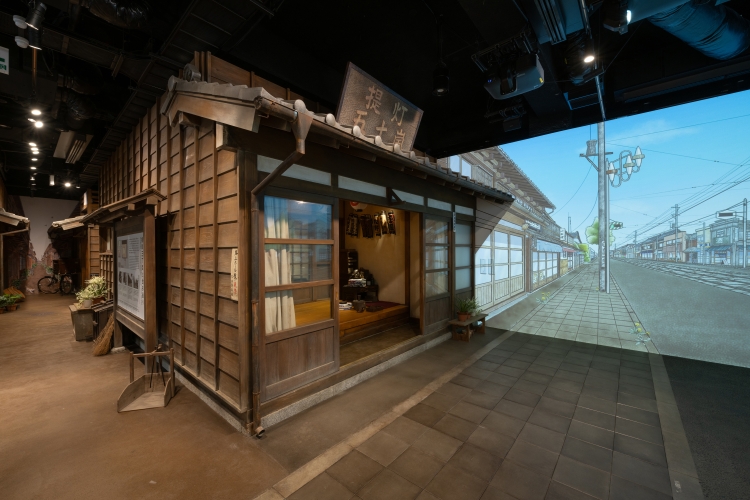 “五十岚灯笼店”以实际尺寸再现 (图片提供:下町博物馆)