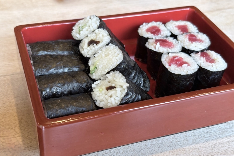 醋味清淡的“荞麦面寿司”